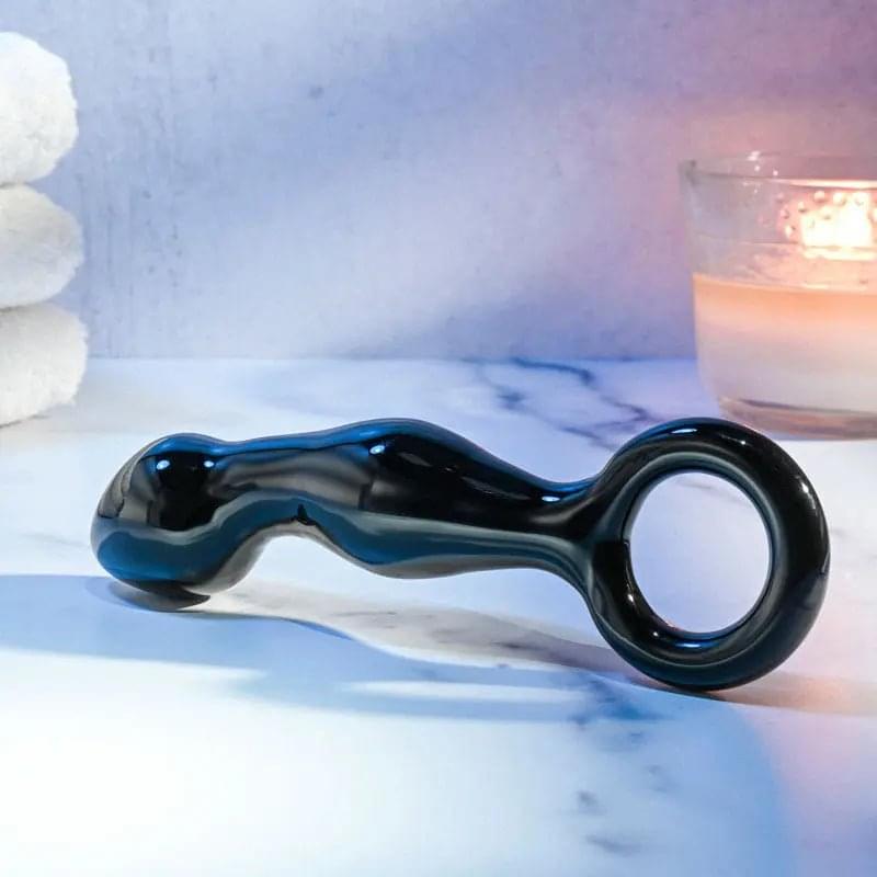 Adam & Eve ADAMS GLASS PROSTATE MASSAGER -  Glass 16.6 cm Prostate Massager Adam & Eve Discreet Intimate Essentials.