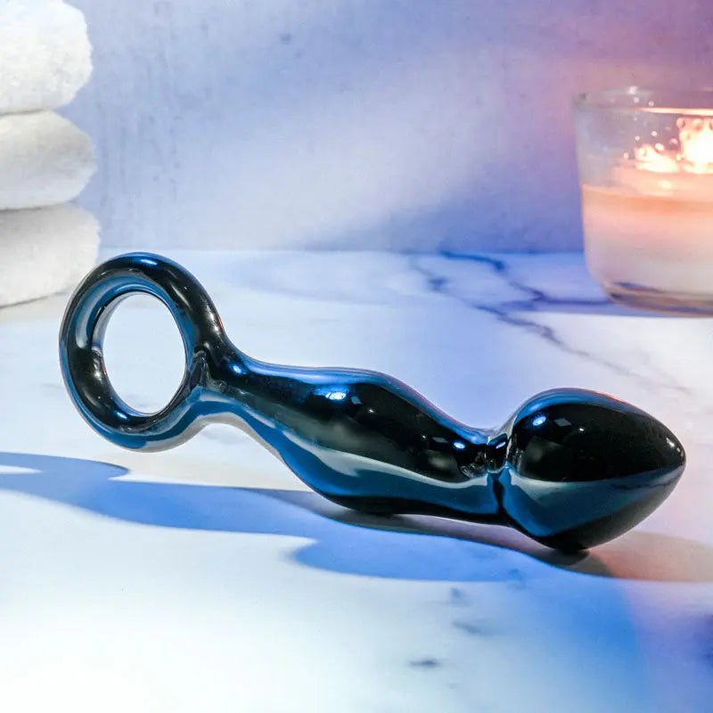 Shop affordable quality Adam & Eve ADAMS GLASS PROSTATE MASSAGER - Glass 16.6 cm Prostate Massager - Discreet Intimate Essentials - GLASS TOYS - Adam & Eve