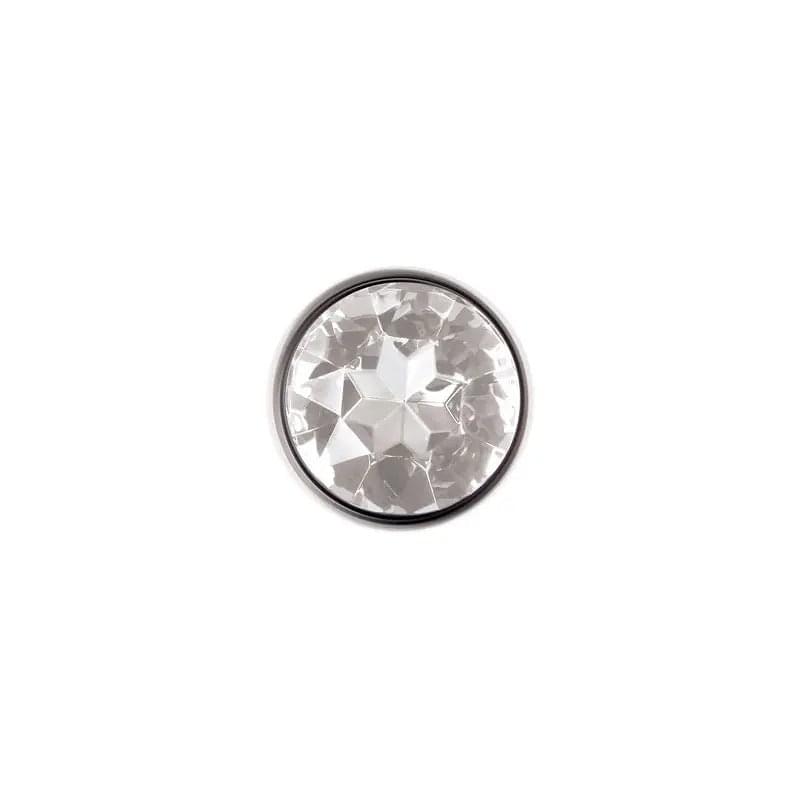 Adam & Eve Clear Gem Anal Plug - Small - Metallic 7.1 cm Small Butt Plug with Clear Gem Base Adam & Eve Discreet Intimate Essentials.