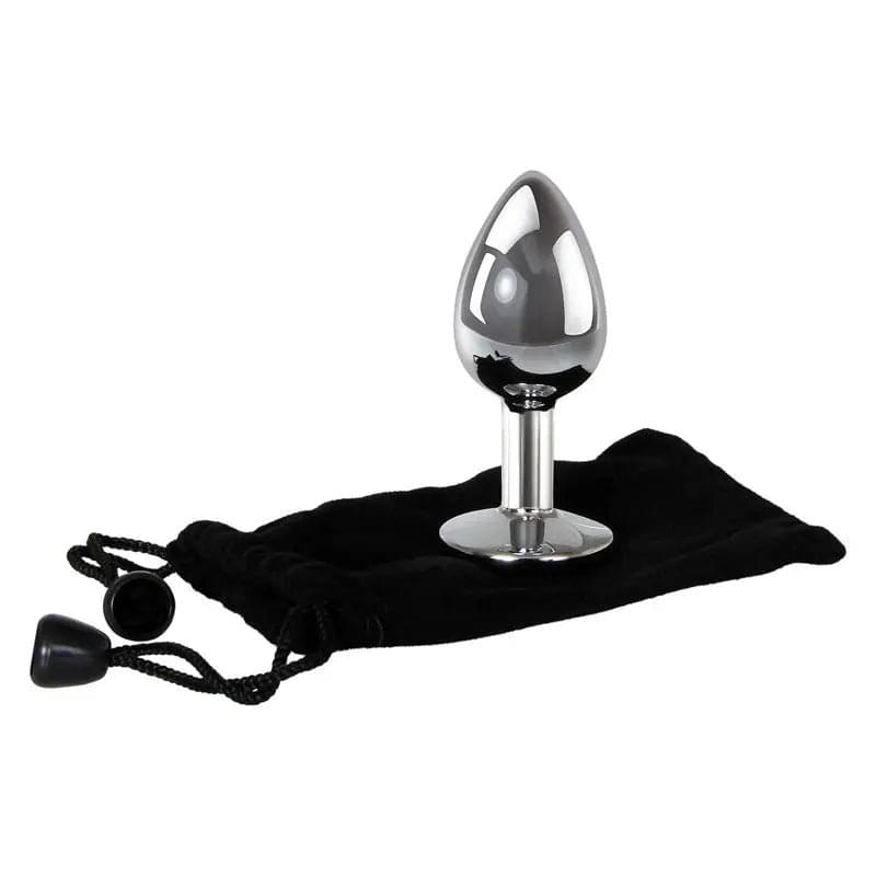 Adam & Eve Clear Gem Anal Plug - Small - Metallic 7.1 cm Small Butt Plug with Clear Gem Base Adam & Eve Discreet Intimate Essentials.