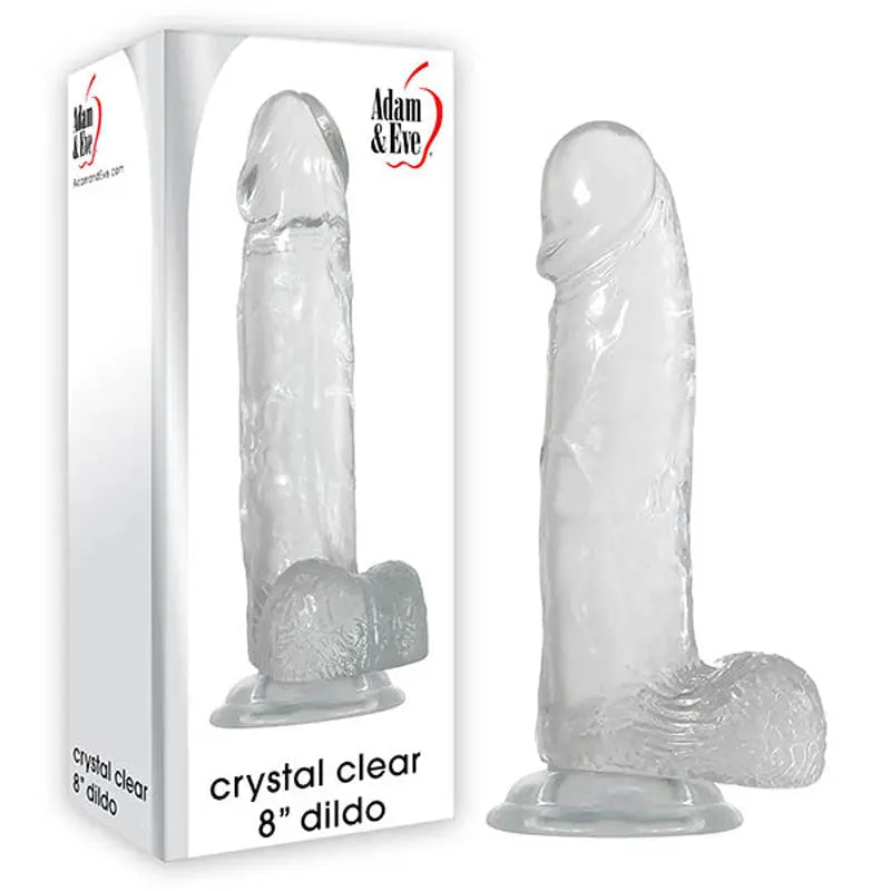 Shop affordable quality Adam & Eve Crystal 8'' Dildo - 20.3 cm (8'') Dong - Discreet Intimate Essentials - DONGS - Adam & Eve