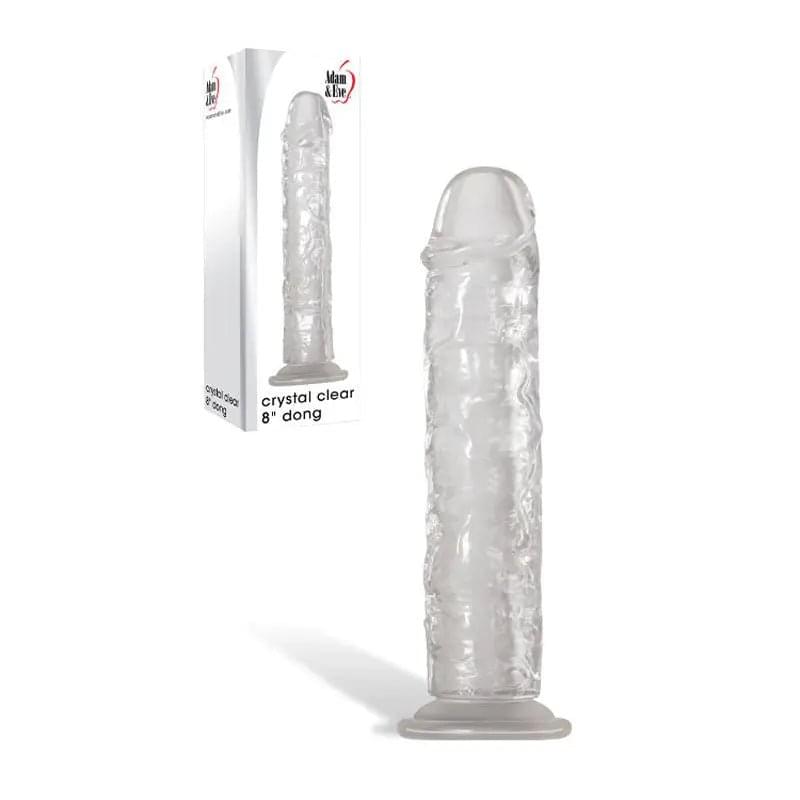 Adam & Eve Crystal  8'' Dong -  20.3 cm Dong Adam & Eve Discreet Intimate Essentials.