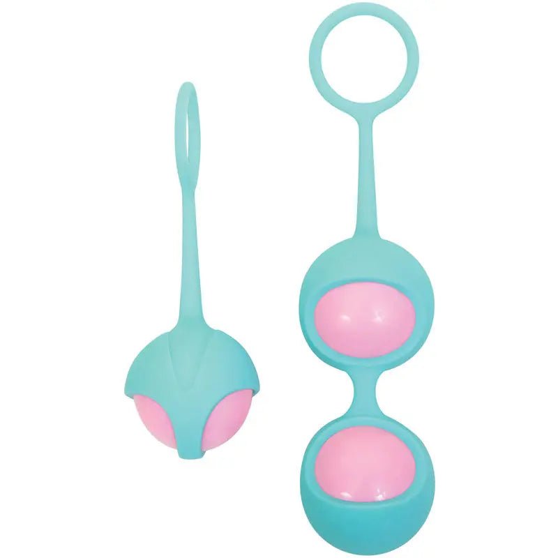 Shop affordable quality Adam & Eve Eve's Kegel Training Set - Teal/Pink Kegel Trainers - Set of 2 - Discreet Intimate Essentials - KEGEL TOYS - Adam & Eve