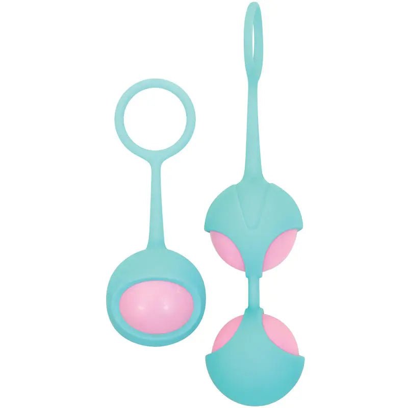 Shop affordable quality Adam & Eve Eve's Kegel Training Set - Teal/Pink Kegel Trainers - Set of 2 - Discreet Intimate Essentials - KEGEL TOYS - Adam & Eve