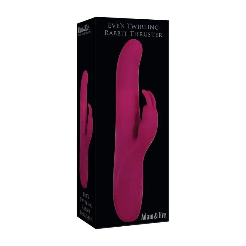 Adam & Eve Eve's Twirling Rabbit Thruster -  24.1 cm USB Rechargeable Thrusting Rabbit Vibrator Adam & Eve Discreet Intimate Essentials.