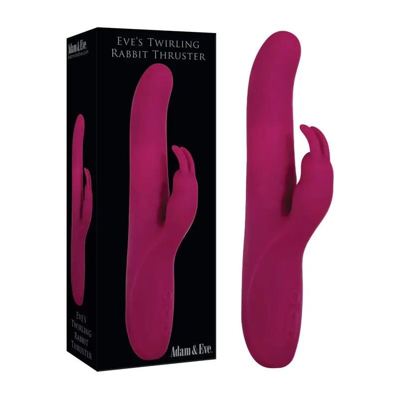 Adam & Eve Eve's Twirling Rabbit Thruster -  24.1 cm USB Rechargeable Thrusting Rabbit Vibrator Adam & Eve Discreet Intimate Essentials.