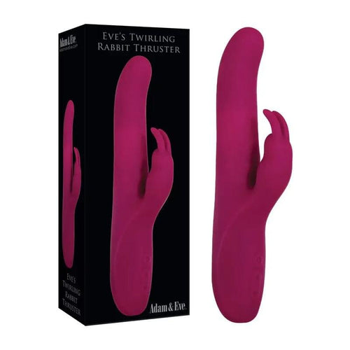 Adam & Eve Eve's Twirling Rabbit Thruster -  24.1 cm USB Rechargeable Thrusting Rabbit Vibrator Adam & Eve Discreet Intimate Essentials.