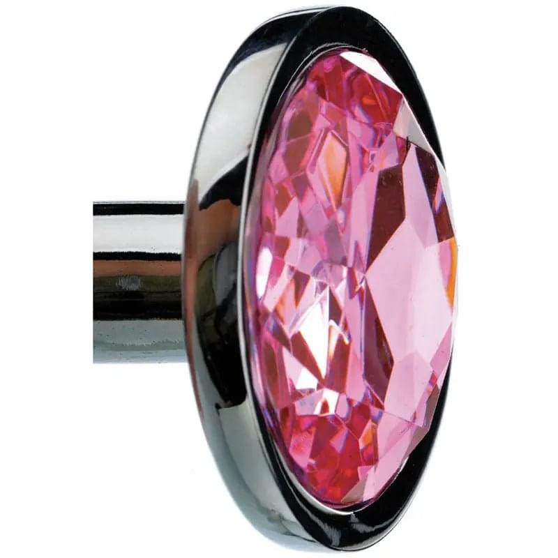 Adam & Eve  Gem Anal Plug - Medium - Silver Medium 8.2 cm Metal Butt Plug with  Gem Adam & Eve Discreet Intimate Essentials.