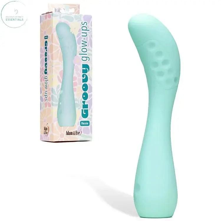 Adam & Eve GROOVY GLOW-UPS Flexie -  19 cm USB Rechargeable G-Spot Vibrator Adam & Eve Discreet Intimate Essentials.