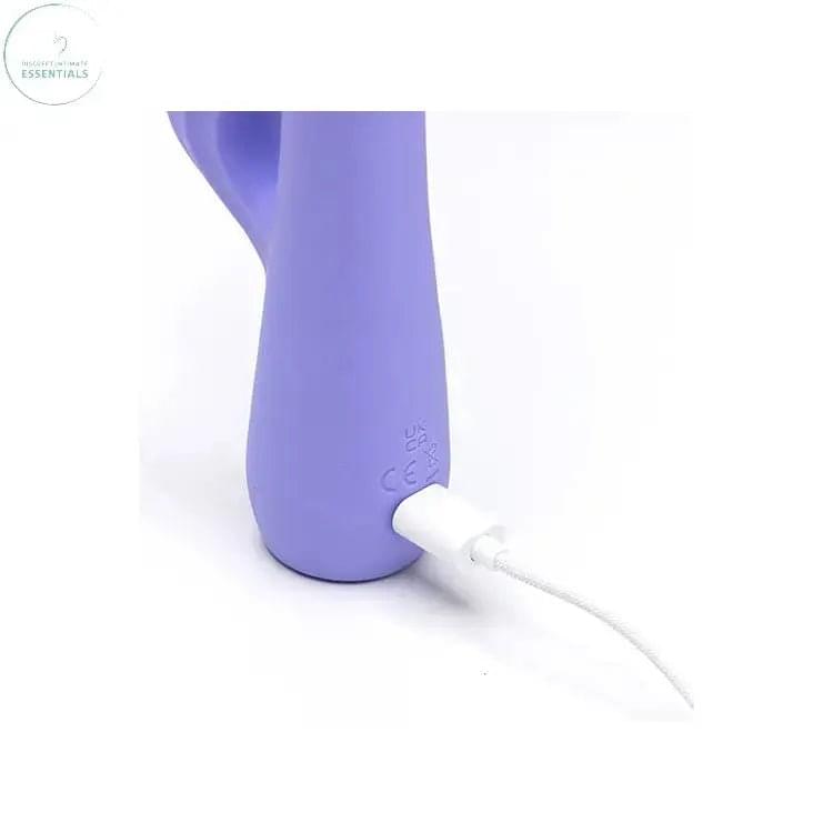 Adam & Eve GROOVY GLOW-UPS Wavie -  16.5 cm USB Rechargeable Rabbit Vibrator Adam & Eve Discreet Intimate Essentials.