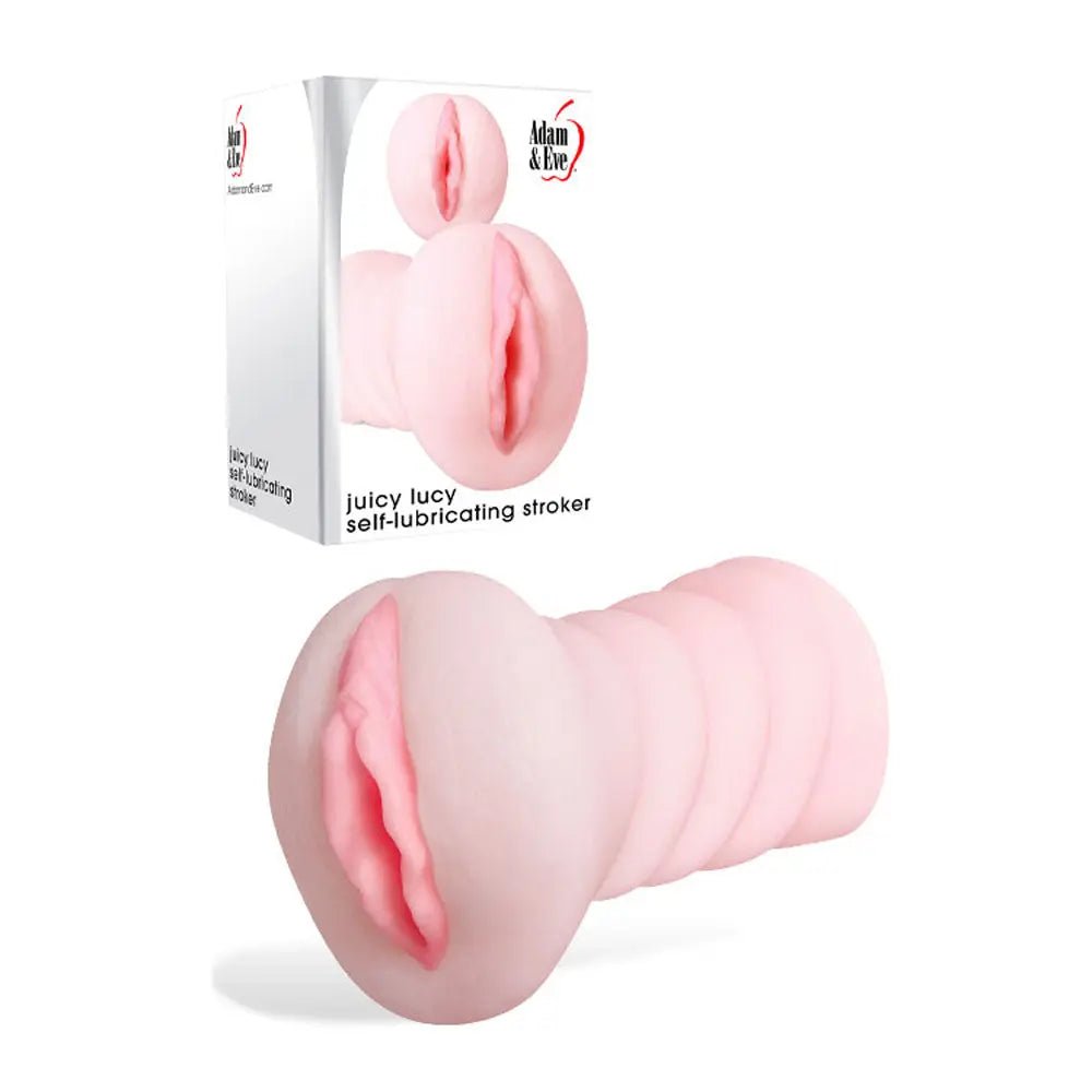 Shop affordable quality Adam & Eve JUICY LUCY - Self Lubricating Vagina Stroker - Discreet Intimate Essentials - MASTURBATORS - Adam & Eve