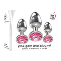 Shop affordable quality Adam & Eve Pink Gem Anal Plug Set - Metallic Butt Plugs with Gems - Set of 3 Sizes - Discreet Intimate Essentials - ANAL TOYS - Adam & Eve