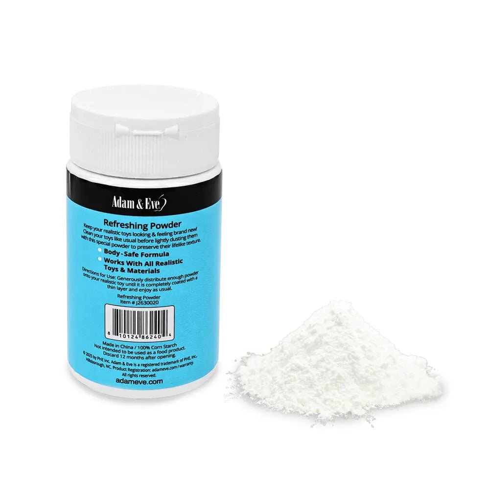 Shop affordable quality Adam & Eve REFRESHING POWDER - 60 ml - Refreshing Powder for Realistic Toys - 60 ml - Discreet Intimate Essentials - MASTURBATORS - Adam & Eve