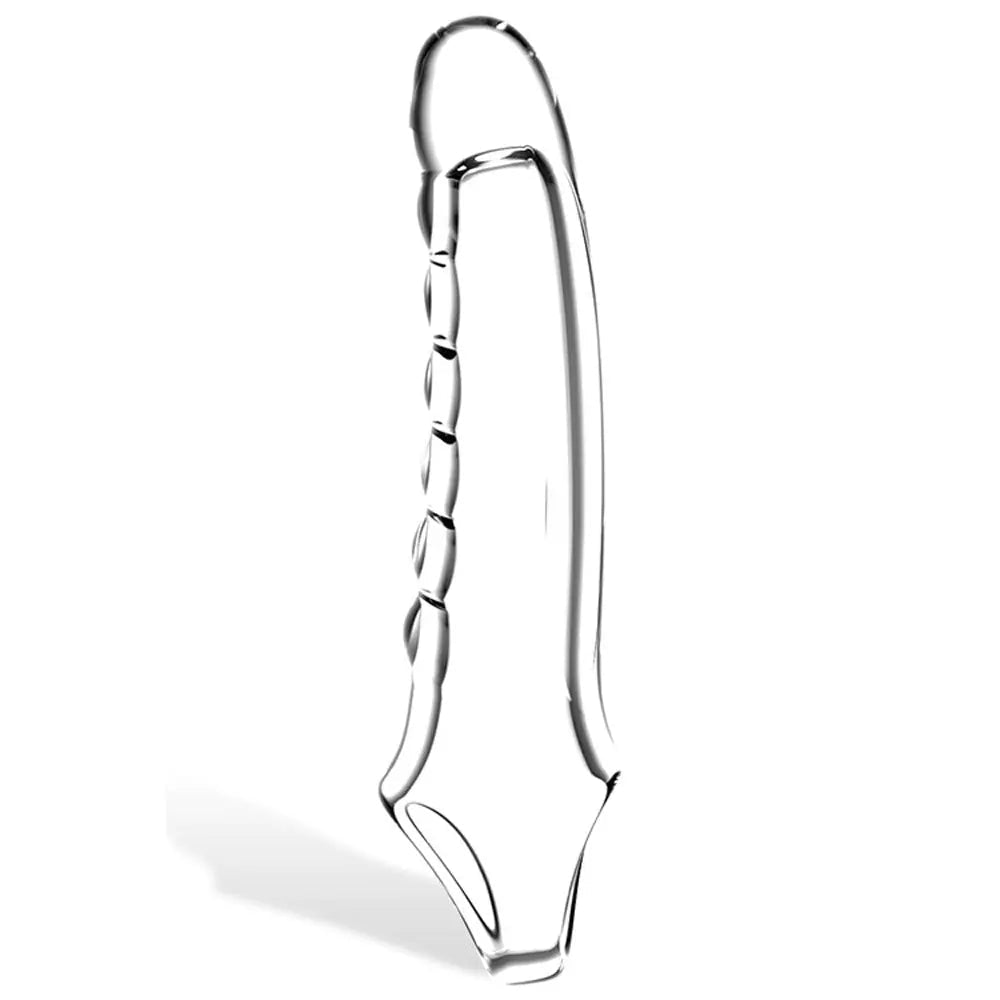 Shop affordable quality Adam & Eve Ridged Rider - 22.9 cm Penis Extension Sleeve - Discreet Intimate Essentials - SLEEVES - Adam & Eve