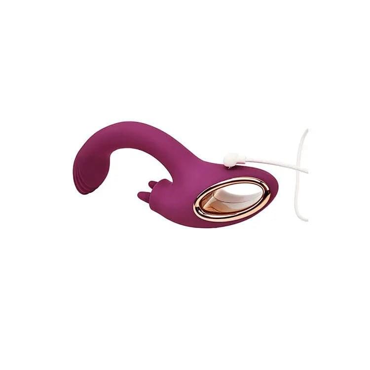Adam & Eve ROSE GOLD CLIT TICKLER -  22 cm USB Rechargeable Rabbit Vibrator Adam & Eve Discreet Intimate Essentials.