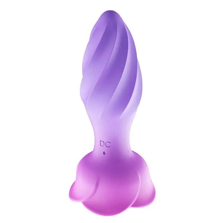 Adam & Eve ROTATING ROSE PLUG -  12 cm USB Rechargeable Rotating & Vibrating Butt Plug with Gem Base Adam & Eve Discreet Intimate Essentials.