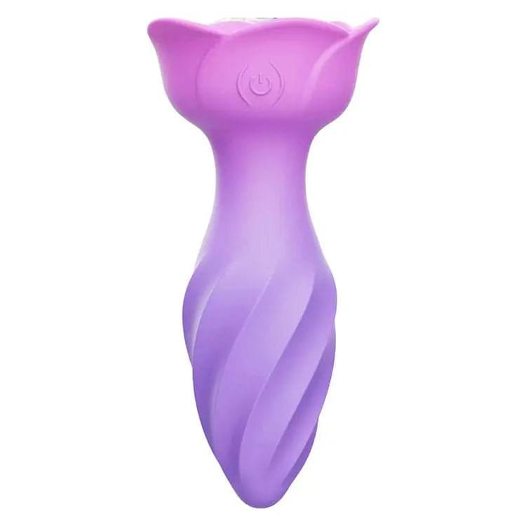 Adam & Eve ROTATING ROSE PLUG -  12 cm USB Rechargeable Rotating & Vibrating Butt Plug with Gem Base Adam & Eve Discreet Intimate Essentials.