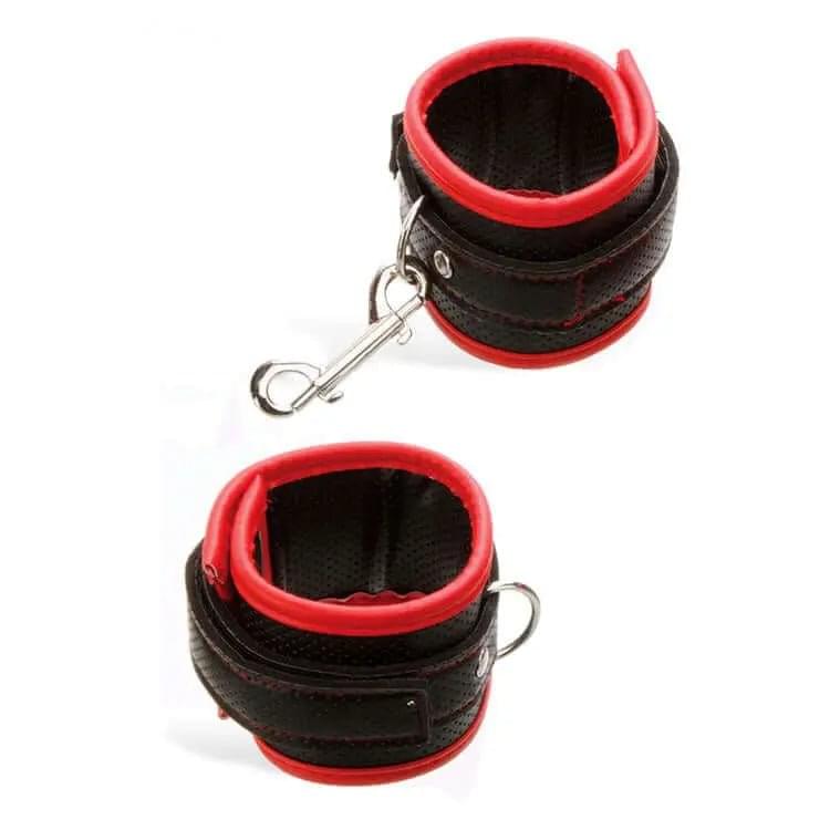 Adam & Eve SCARLET COUTURE BONDAGE CUFFS - /Red Restraints Adam & Eve Discreet Intimate Essentials.