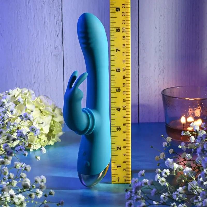 Adam & Eve SHIMMY & SHAKE VELVET RABBIT -  22.4 cm USB Rechargeable Rabbit Vibrator Adam & Eve Discreet Intimate Essentials.