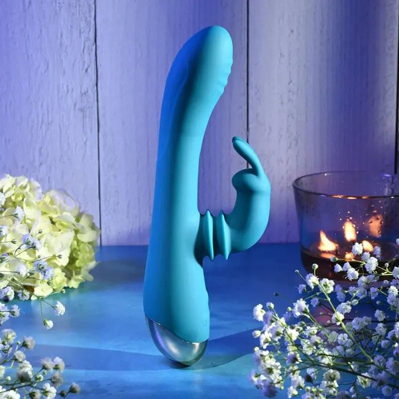 Adam & Eve SHIMMY & SHAKE VELVET RABBIT -  22.4 cm USB Rechargeable Rabbit Vibrator Adam & Eve Discreet Intimate Essentials.