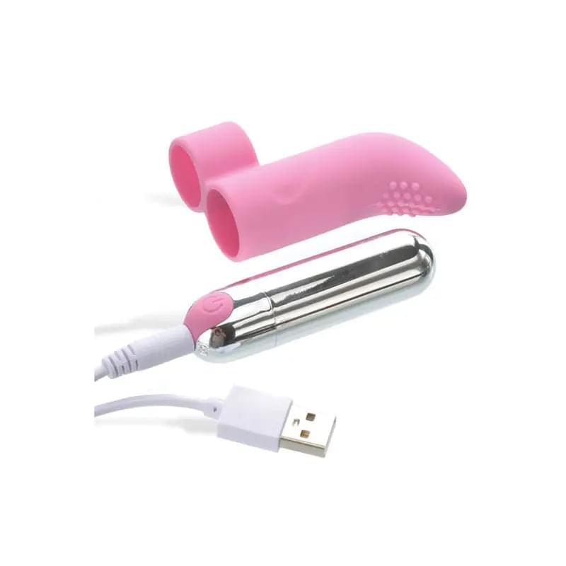 Adam & Eve Silicone Rechargeable Finger Vibe -  USB Rechargeable Finger Stimulator Adam & Eve Discreet Intimate Essentials.