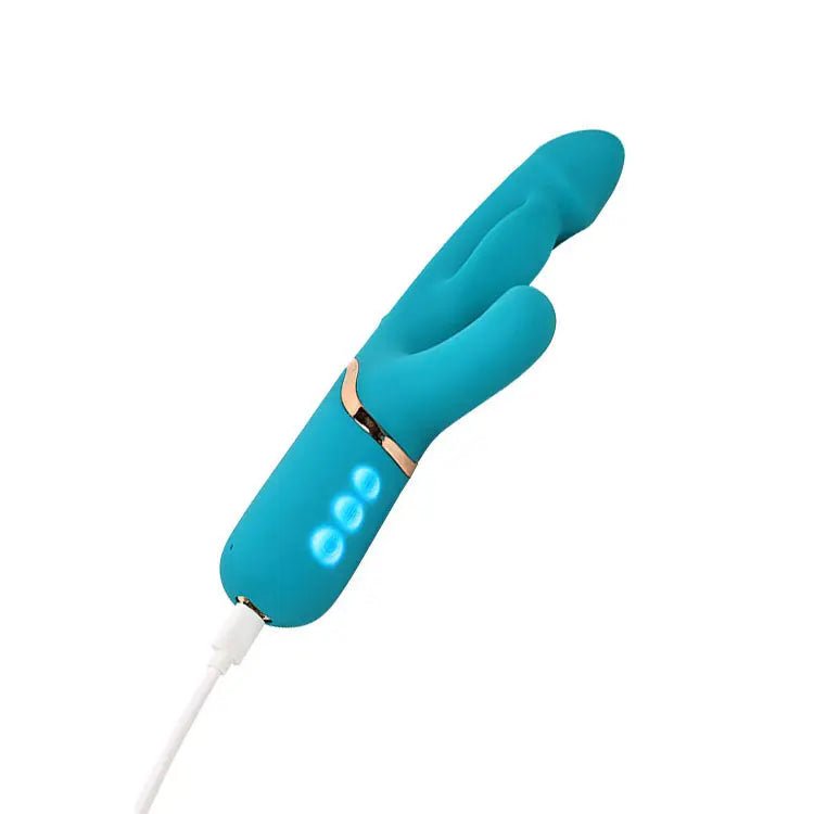 Shop affordable quality Adam & Eve SIRENS EMBRACE - Teal 24 cm USB Rechargeable Inflatable Rabbit Vibrator - Discreet Intimate Essentials - VIBRATORS - Adam & Eve