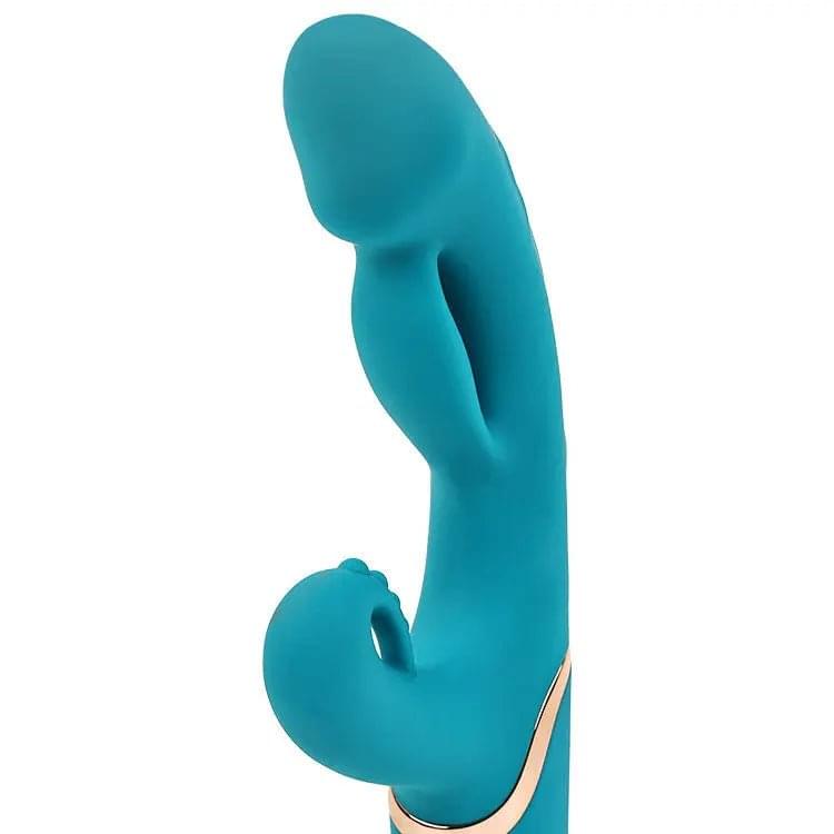 Adam & Eve SIRENS EMBRACE - Teal 24 cm USB Rechargeable Inflatable Rabbit Vibrator Adam & Eve Discreet Intimate Essentials.