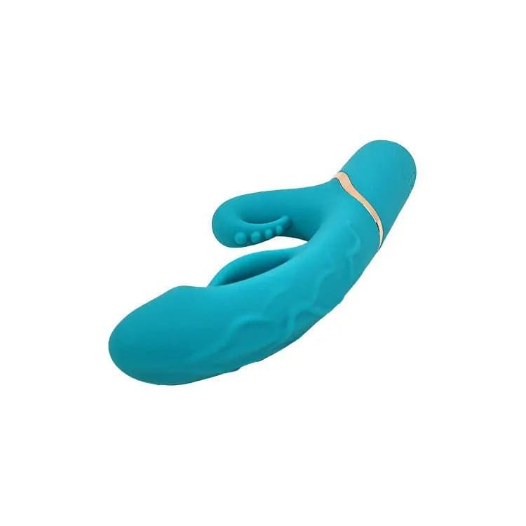 Adam & Eve SIRENS EMBRACE - Teal 24 cm USB Rechargeable Inflatable Rabbit Vibrator Adam & Eve Discreet Intimate Essentials.