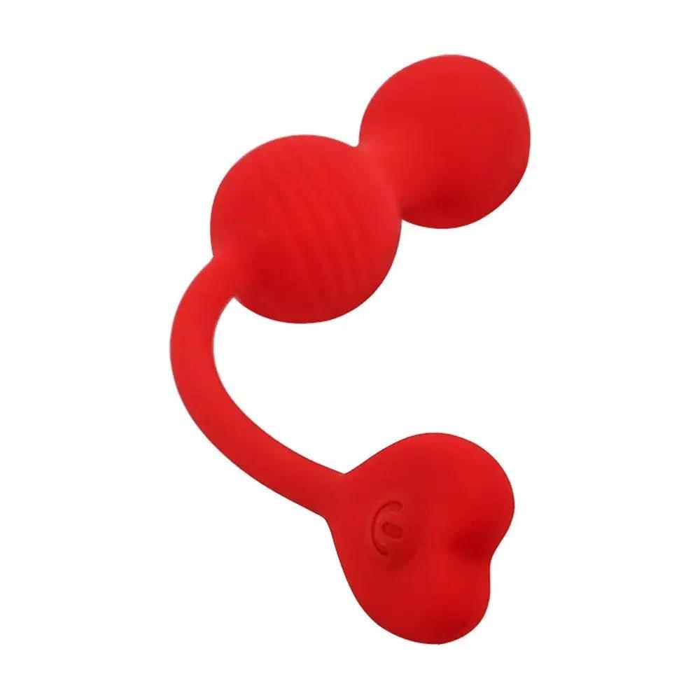 Adam & Eve SWEETHEART Kegel Trainer -  USB Rechargeable Vibrating Kegel Balls with Remote Adam & Eve Discreet Intimate Essentials.