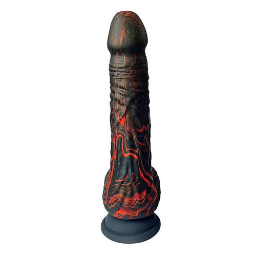 Adam & Eve THE BEDROCKER - /Red 22.6 cm USB Rechargeable Thrusting Dildo with Wireless Remote Adam & Eve Discreet Intimate Essentials.