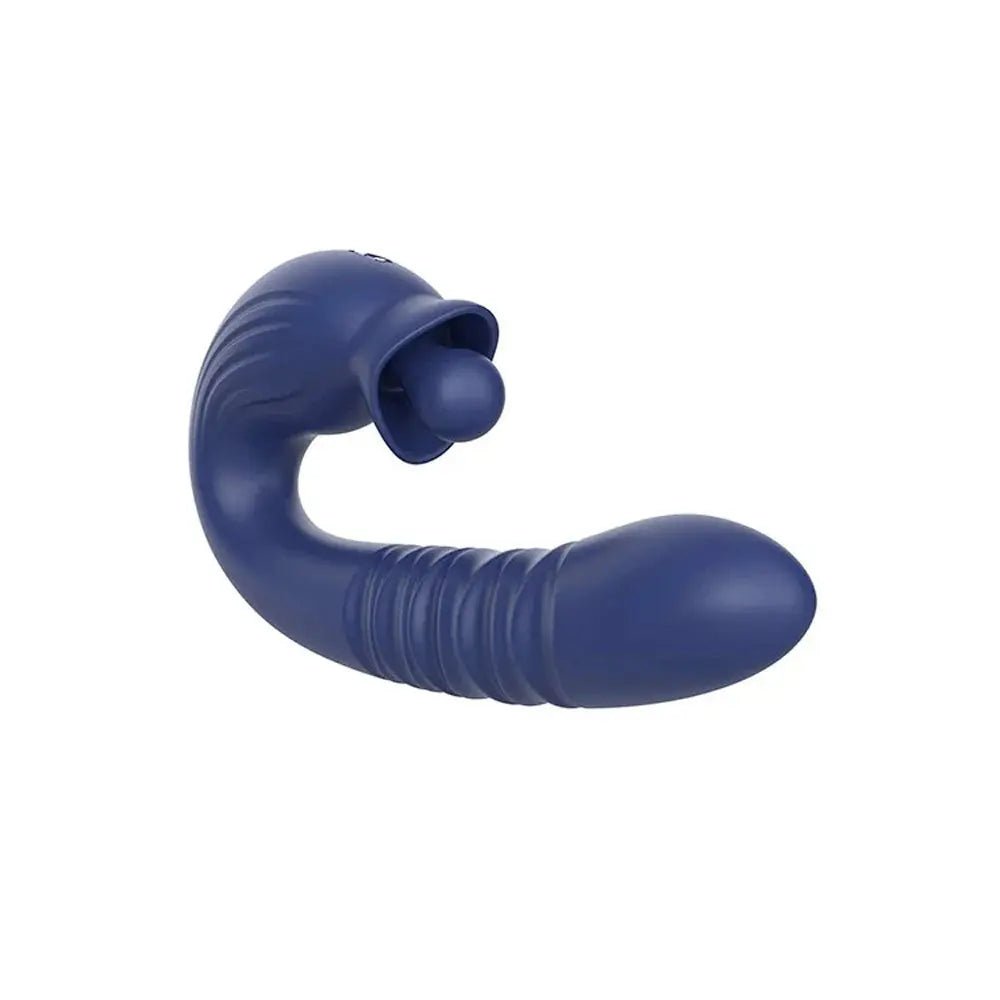 Shop affordable quality Adam & Eve THE BIG BALLER - Navy 18.8 cm USB Rechargeable Thrusting Rabbit Vibrator - Discreet Intimate Essentials - VIBRATORS - Adam & Eve