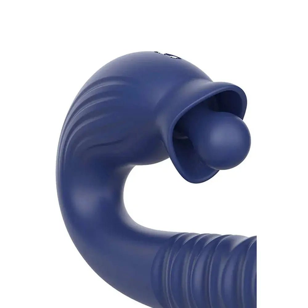 Shop affordable quality Adam & Eve THE BIG BALLER - Navy 18.8 cm USB Rechargeable Thrusting Rabbit Vibrator - Discreet Intimate Essentials - VIBRATORS - Adam & Eve