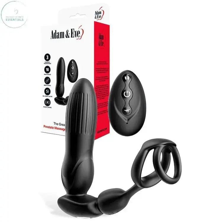 Adam & Eve THE GREAT EXPANDER -  14 cm USB Rechargeable Thrusting & Expanding Prostate Massager with Wireless Remote Adam & Eve Discreet Intimate Essentials.