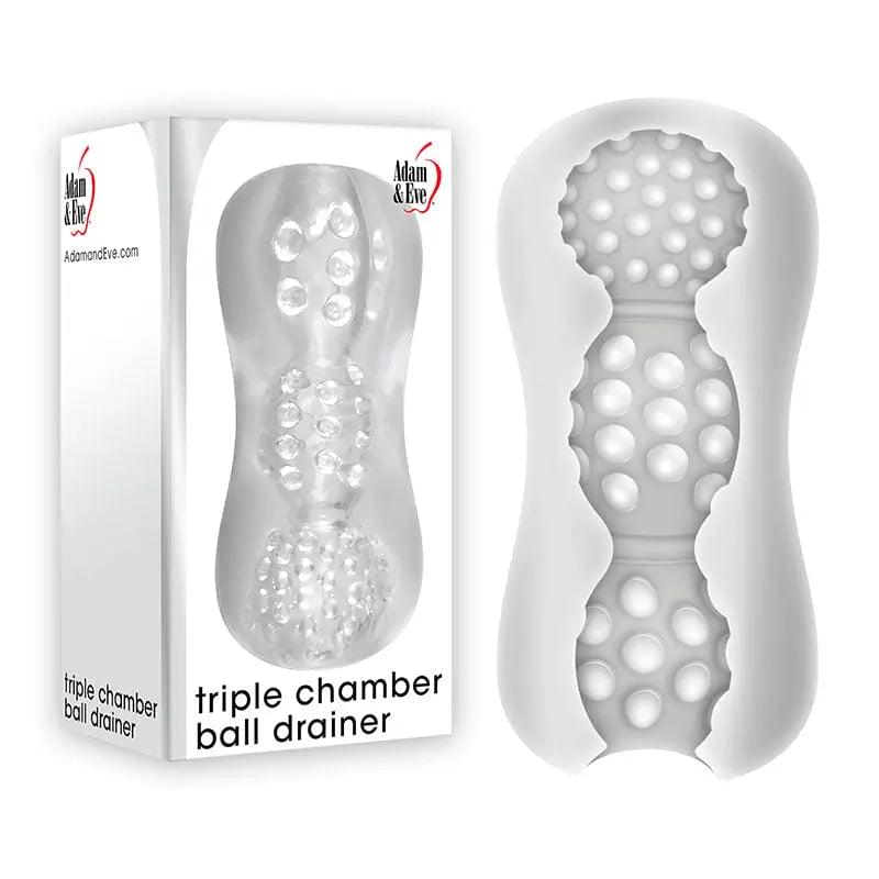 Adam & Eve Triple Chamber Ball Drainer -  Masturbator Sleeve Adam & Eve Discreet Intimate Essentials.