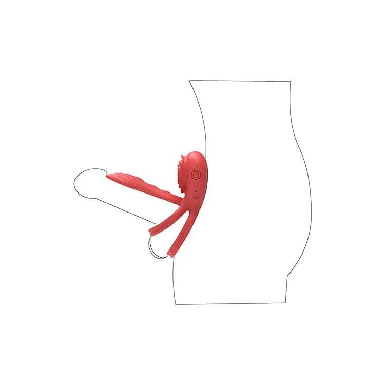Adam & Eve VIBRATING ROSE GIRTH ENHANCER -  USB Rechargeable Vibrating Cock & Ball Rings Adam & Eve Discreet Intimate Essentials.