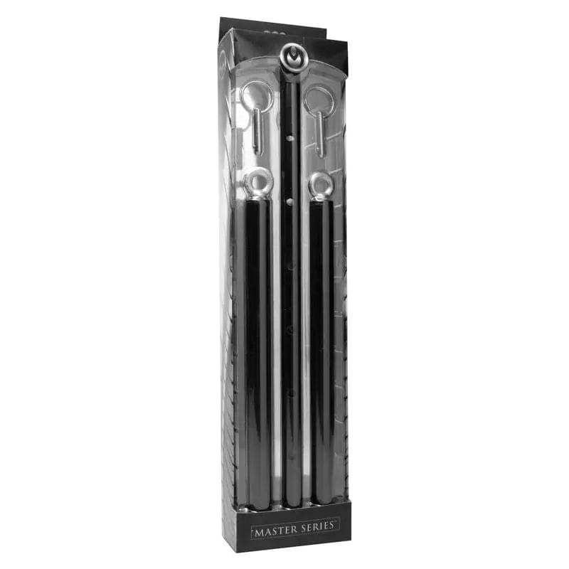 Adjustable Steel Spreader Bar Black Master Series Discreet Intimate Essentials.