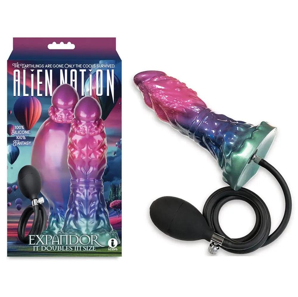 Alien Nation - Expandor -  Inflatable Fantasy Dildo Icon Brands Discreet Intimate Essentials.