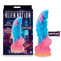 Alien Nation - Glow Dragon - Glow in Dark Rainbow 22.9 cm Fantasy Dong Icon Brands Discreet Intimate Essentials.