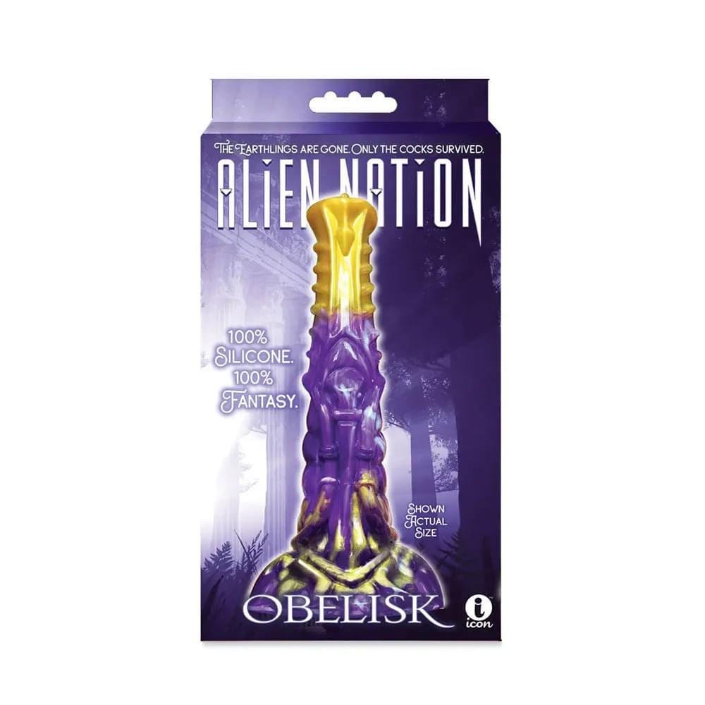 Alien Nation - Obelisk - /Gold 22.2 cm Fantasy Dong Icon Brands Discreet Intimate Essentials.