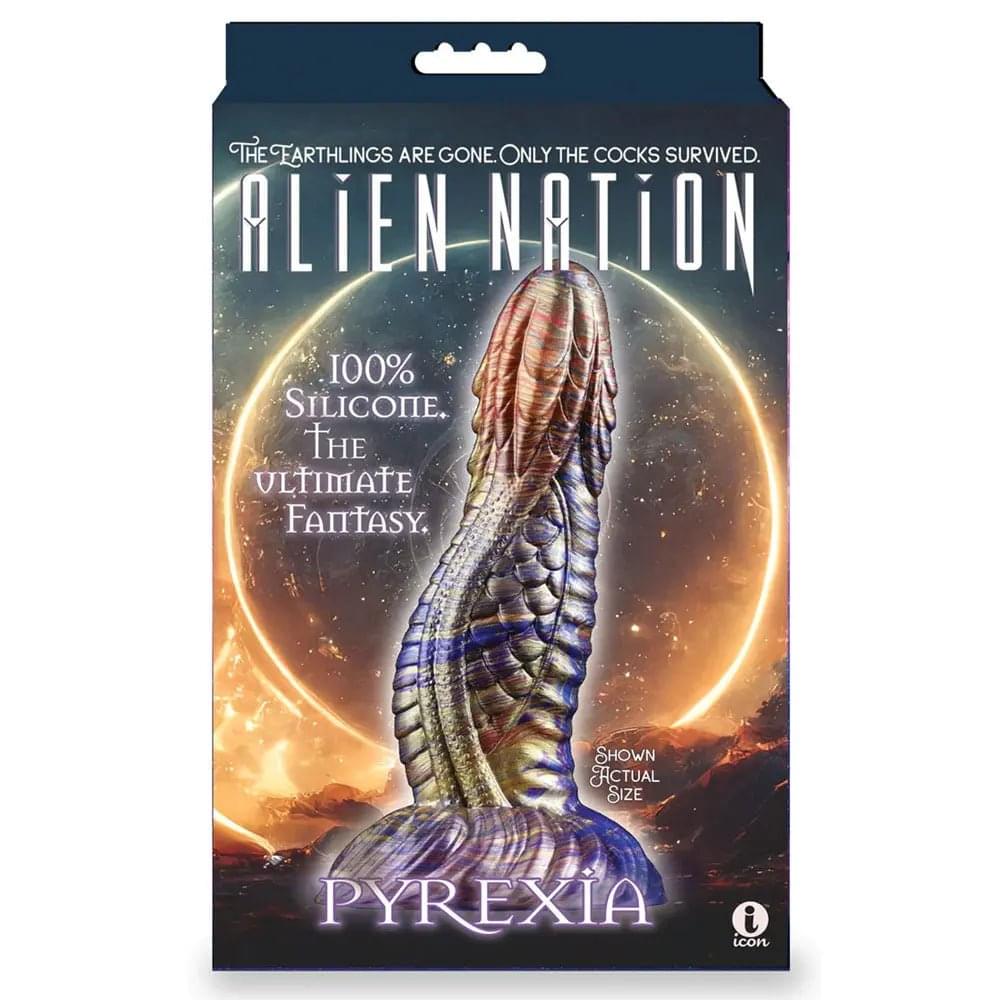 Alien Nation - Pyrexia - Metallic  17.8 cm Fantasy Dong Icon Brands Discreet Intimate Essentials.