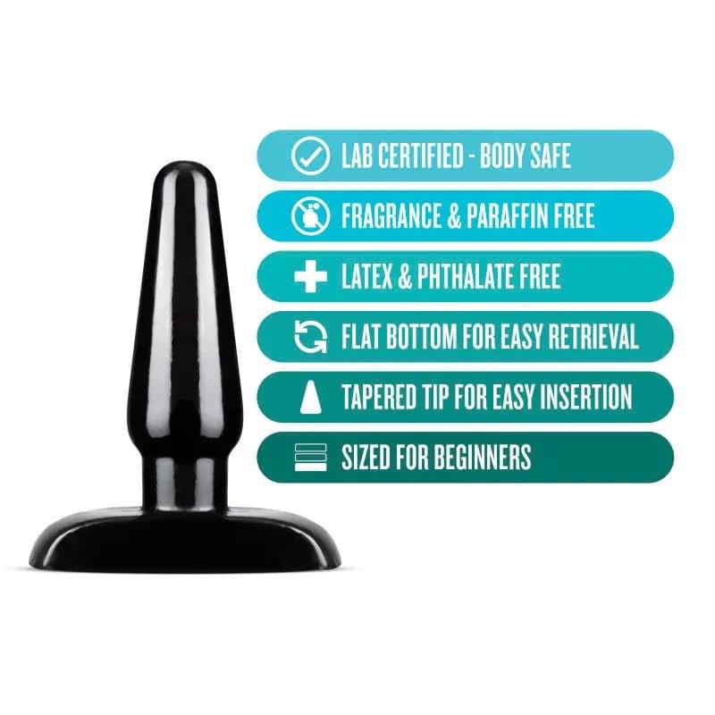 Anal Adventures Basic Anal Plug - Small -  10.8 cm Butt Plug Blush Novelties Discreet Intimate Essentials.