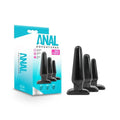 Shop affordable quality Anal Adventures Basic Plug Kit - Black Butt Plugs - Set of 3 Sizes - Discreet Intimate Essentials - ANAL TOYS - Blush Novelties