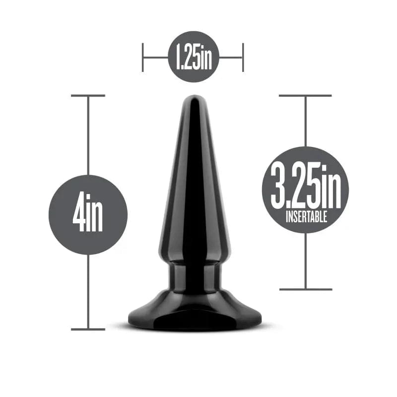 Anal Adventures Basic Vibrating Anal Pleaser -  10.1 cm Vibrating Butt Plug Blush Novelties Discreet Intimate Essentials.