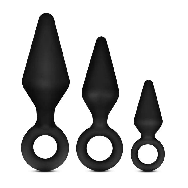 Anal Adventures Platinum Loop Plug Kit -  Butt Plugs - Set of 3 Sizes Blush Novelties Discreet Intimate Essentials.