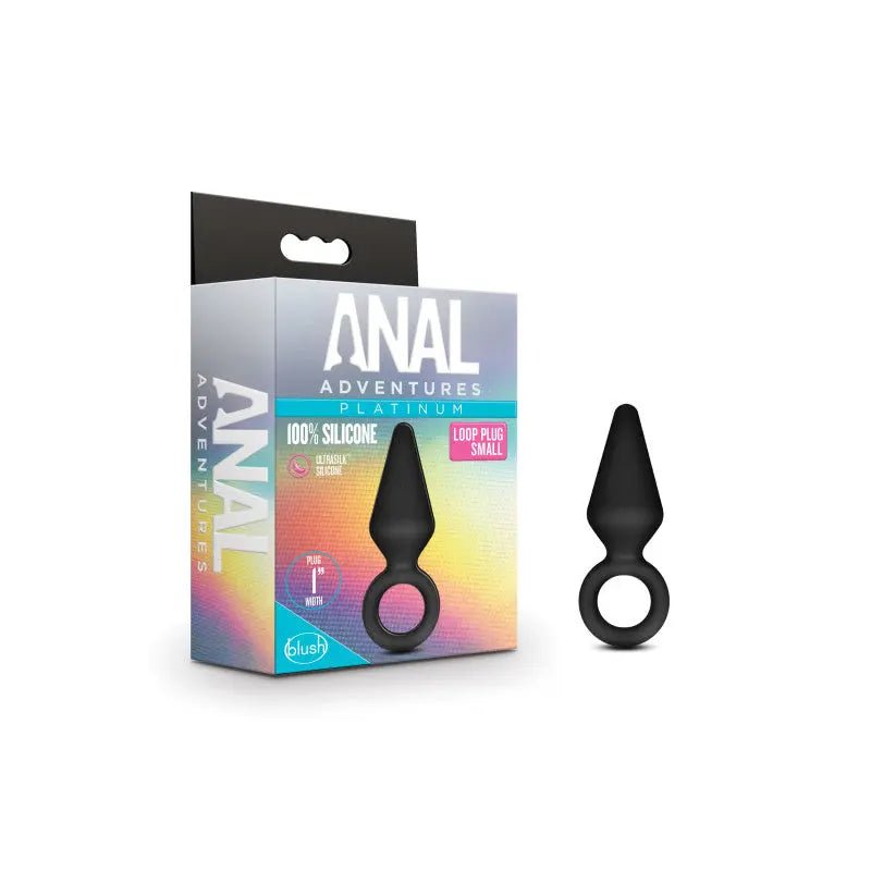 Shop affordable quality Anal Adventures Platinum Loop Plug - Small - 7.6 cm Butt Plug - Discreet Intimate Essentials - ANAL TOYS - Blush Novelties
