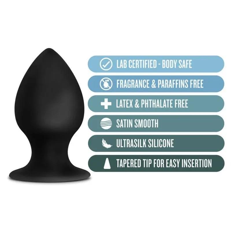 Anal Adventures Platinum Silicone Anal Stout Plug Large Anal Adventures Discreet Intimate Essentials.