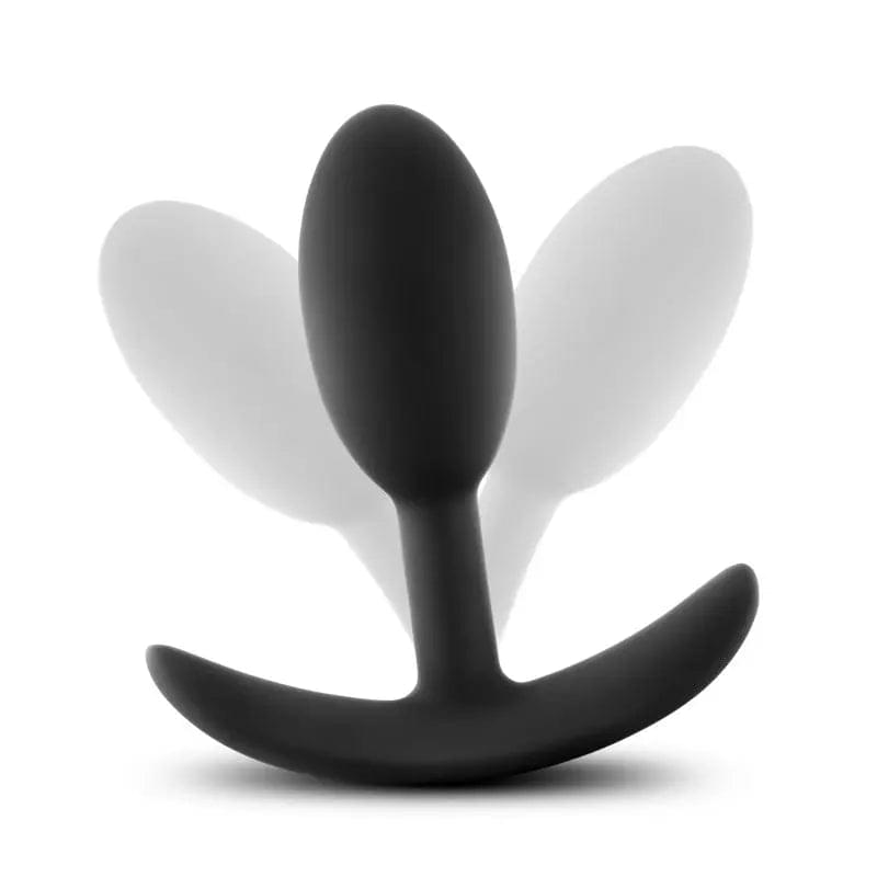 Anal Adventures Platinum Vibra Slim Plug -  8.9 cm Small Butt Plug with Internal Ball Blush Novelties Discreet Intimate Essentials.