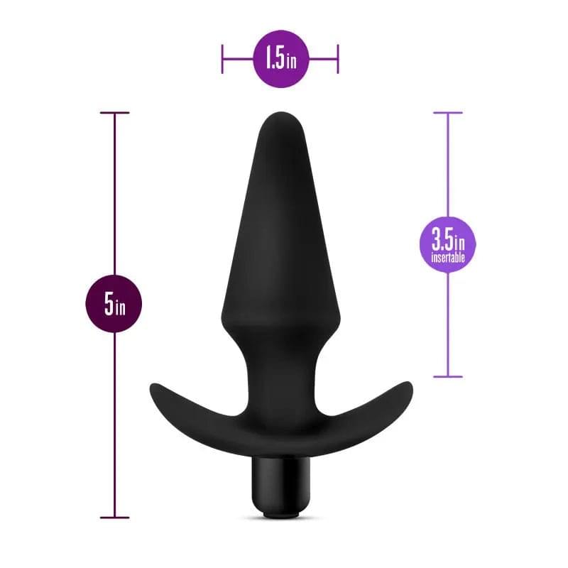 Anal Adventures Platinum Vibrating Plug -  12.7 cm (5'') Vibrating Butt Plug Blush Novelties Discreet Intimate Essentials.