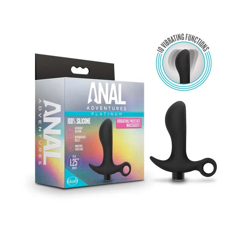 Shop affordable quality Anal Adventures Platinum Vibrating Prostate Massager 01 - 10.8 cm USB Rechargeable Prostate Massager - Discreet Intimate Essentials - ANAL TOYS - Blush Novelties