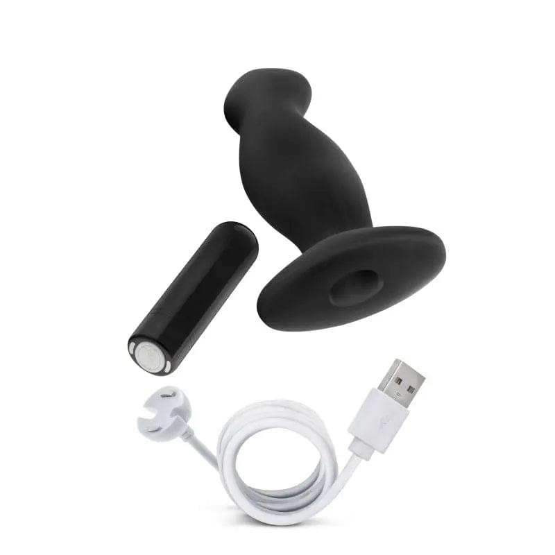 Anal Adventures Platinum Vibrating Prostate Massager 02 -  10.8 cm USB Rechargeable Prostate Massager Blush Novelties Discreet Intimate Essentials.
